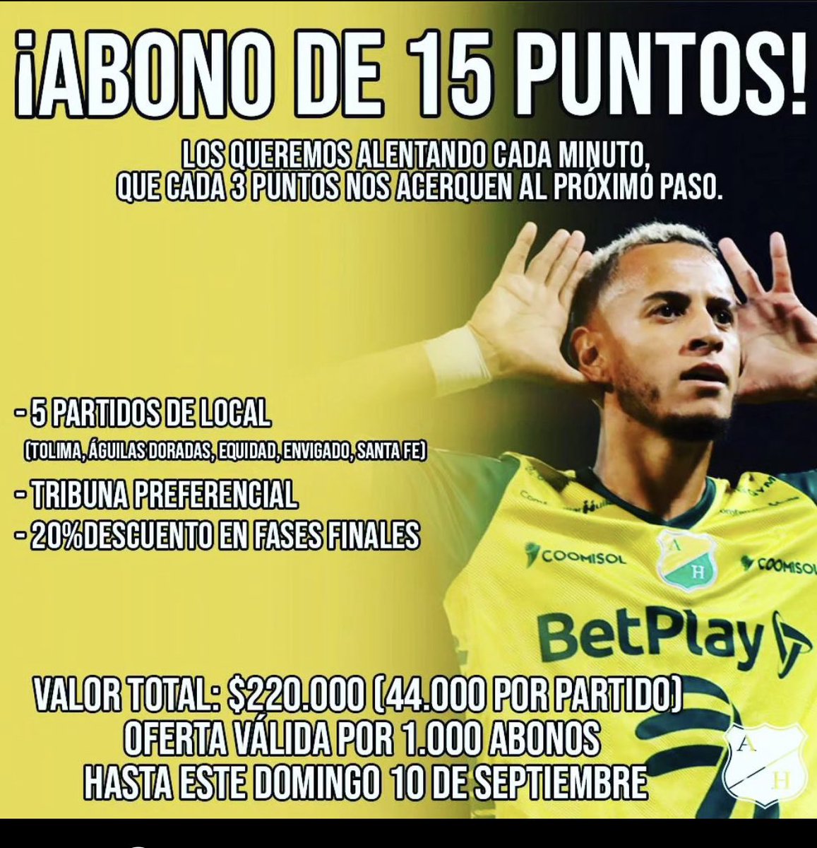 Abono de primera!!!
