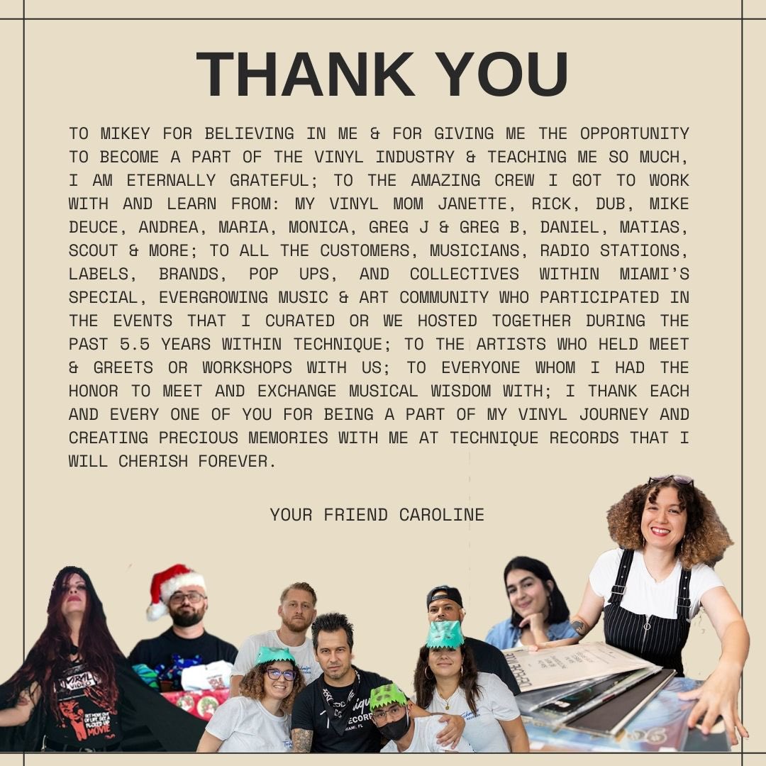 car0zilla's tweet image. Hosting a Last Hurrah Sunday from 12-5PM. Come bid me farewell on my last day at Technique. There will be free drinks, food and wine pairing and DJ sets by friends. Thank you everyone who made my journey at the shop an experience I’ll never forget. 🥹❤️ I’m forever grateful.