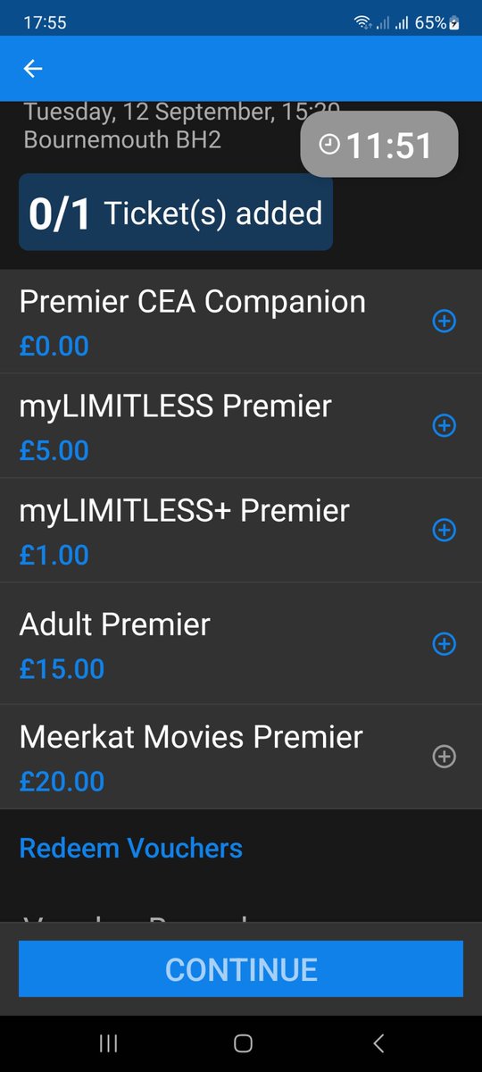 ramraideruk's tweet photo. @ODEONHelp  I have an annual Limitless pass. I think I should be  Limitless Plus. I went to book The Nun at the Isense Bournemouth on12/9. I thought this would now be free biut it seems I have to pay a £1 fee. Why is this? https://t.co/ccw9NyVDTT