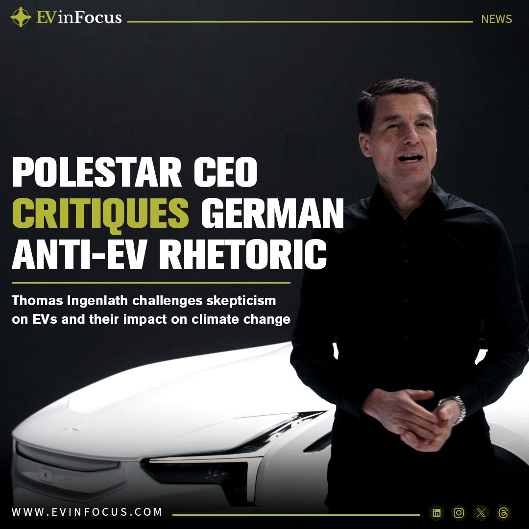 Polestar CEO Thomas Ingenlath criticized Germany's stance on the EV revolution at the recent IAA Mobility conference in Munich. Ingenlath challenged economist Hans-Werner Sinn's views that EVs harm climate change efforts, the German auto industry, and increase oil consumption