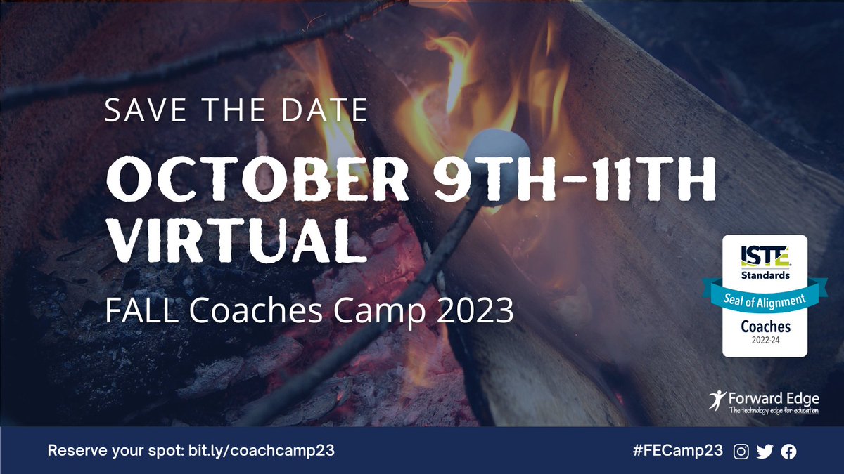 Katie_M_Ritter's tweet image. ⛺️ Instructional coaches, couldn't make Coaches Camp over the summer?!

💻We got you! We're hosting a VIRTUAL Coaches Camp this Oct 9-11. 

👉forward-edge.net/coachcamp!
#educoachchat #ETCoaches #TOSA #edchat