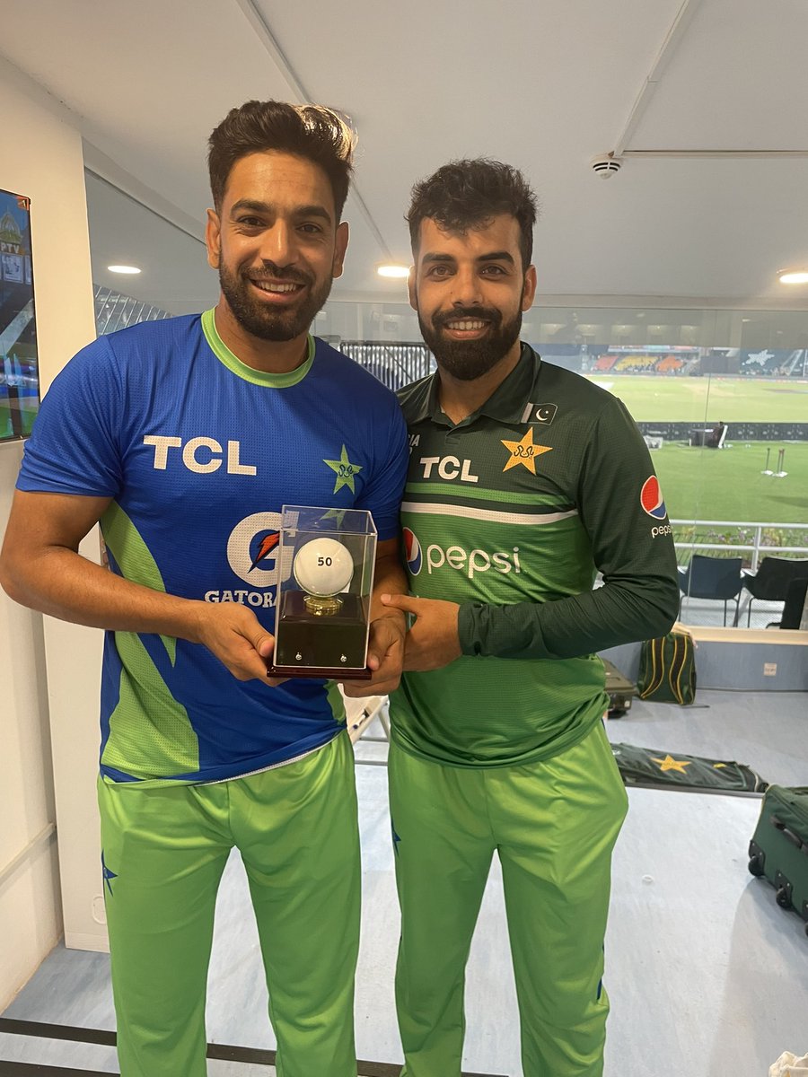 Congratulations <a href="/HarisRauf14/">Haris Rauf</a> on ur 50th ODI wicket. The entire team, the entire country is proud of u. May u win many more matches for Pakistan. #PakistanZindabad