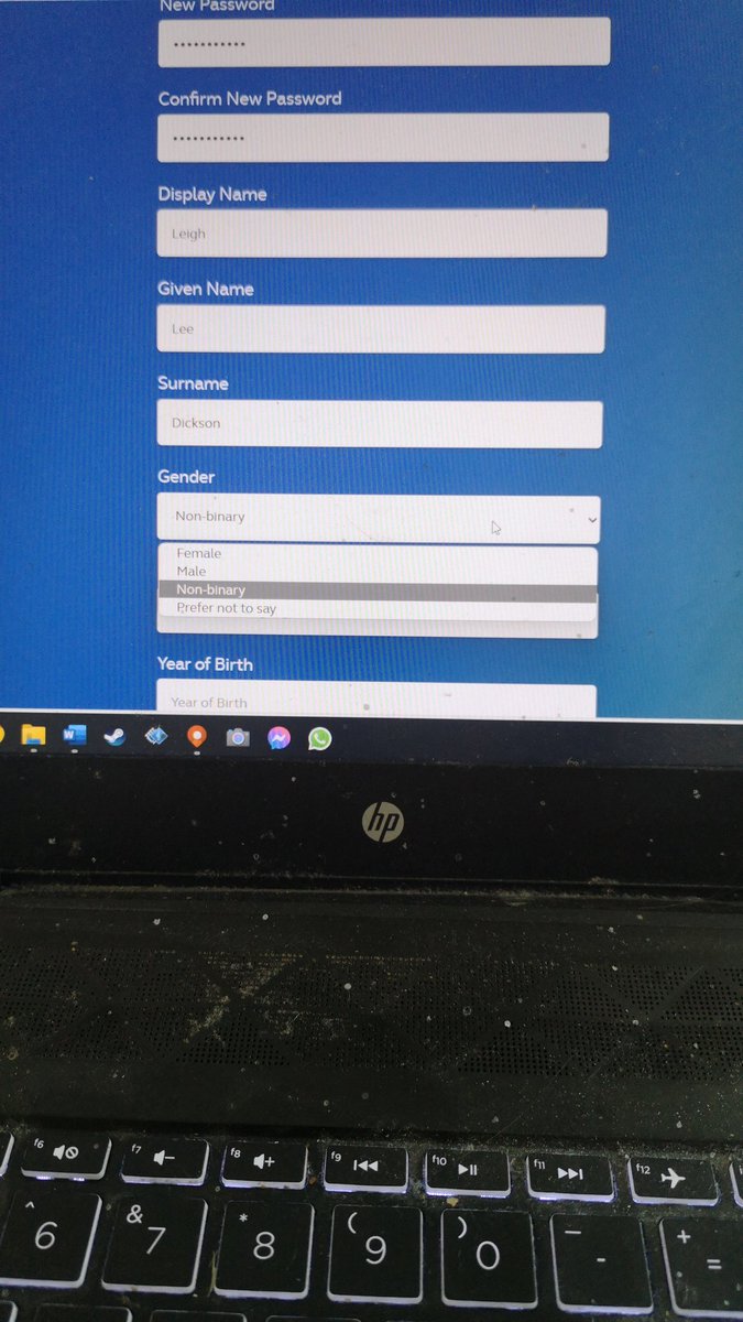 TheAutisticRN's tweet photo. Signing up rugby Law online training for referee training and there is a non binary option on the sight. It's the small things. #genderinclusive https://t.co/Me1njMRE2e