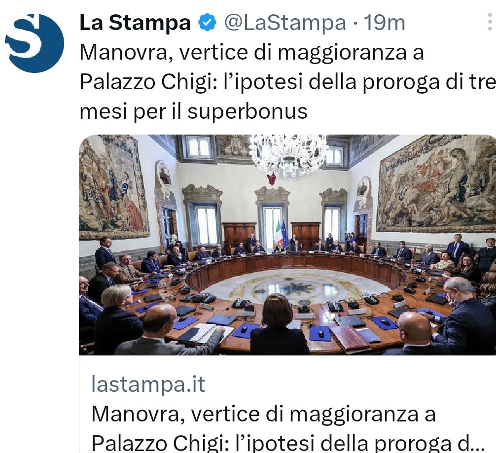 Sono giorni ormai che la destra critica il #Superbonus110 ma il capolavoro è in corso adesso
La maggioranza sta facendo un vertice per la proroga di tre mesi del #Superbonus110! 
Darvi dei pagliacci è il minimo
#GovernoDiPagliacci