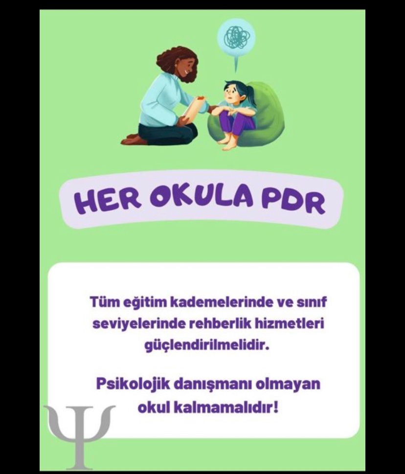 Geleceğimiz olan nesiller için sağlam ruh sağlığı için sağlam gelişim için
 #OkulPsikolojikDanışmanı