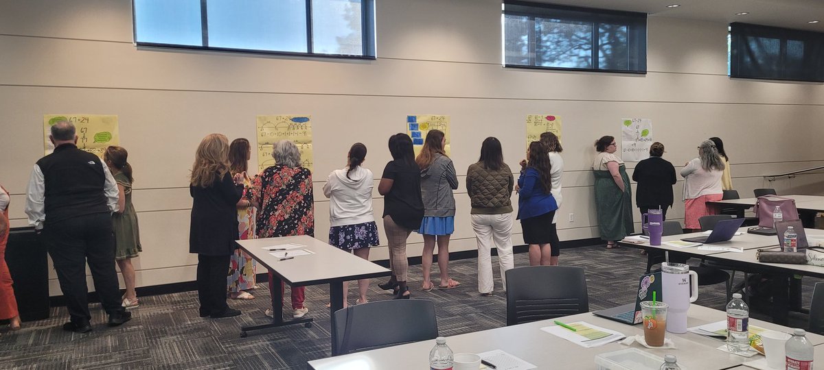 kloneal2's tweet image. Mesquite ISD primary Ts engaging in number sense around addition strategies from a vertical alignment perspective! #mentalmath #propertiesofoperations #lead4ward