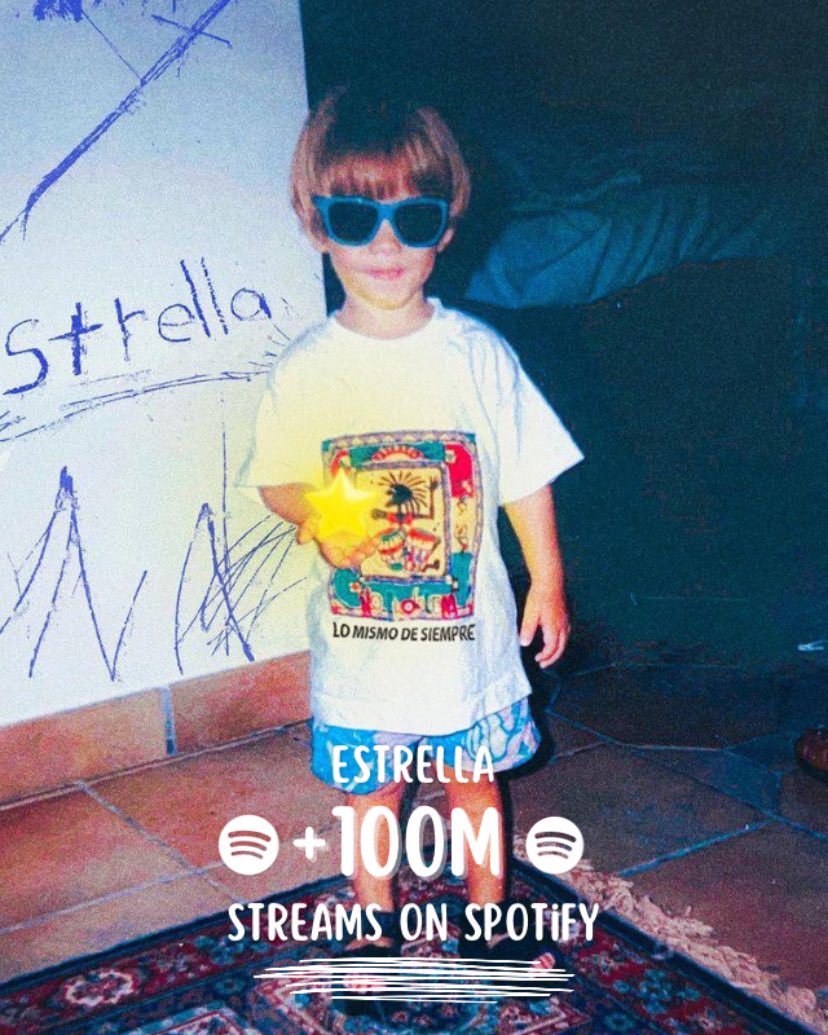moracharts's tweet image. 📊Estrella ha superado los 100 millones de streams en Spotify ( 100,883,115 ) con un récord de (9 días)
 
— Estrella recibe 9,447,042 streams diarios en la plataforma