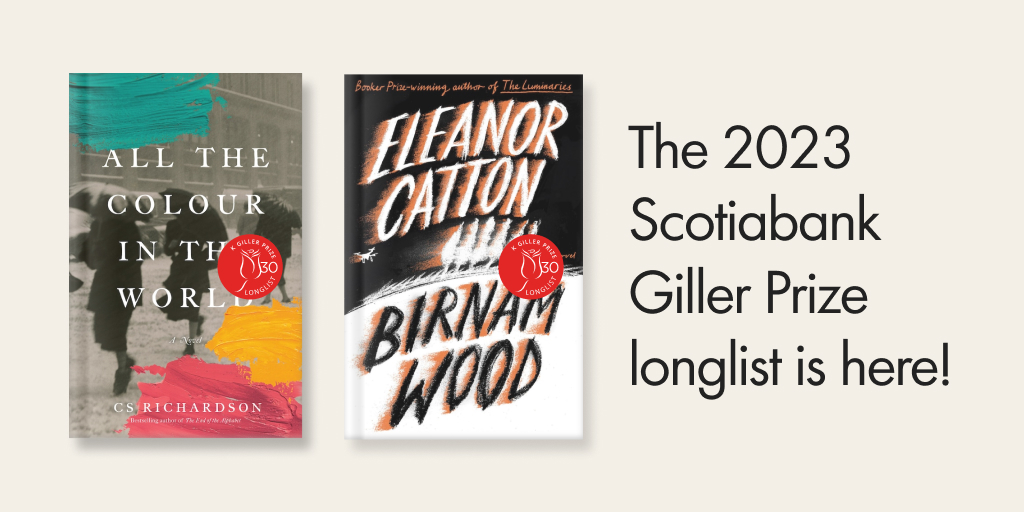 And the 2023 #ScotiabankGillerPrize longlist books are... 🥁🥁🥁@GillerPrize 
#GillerPrize #CravingCanLit #CanLit #CanadianFiction #IndigoBooks 

Click for the full list and tap the #Indigo button  to grab your copies!📍
scotiabankgillerprize.ca/2023-finalists/