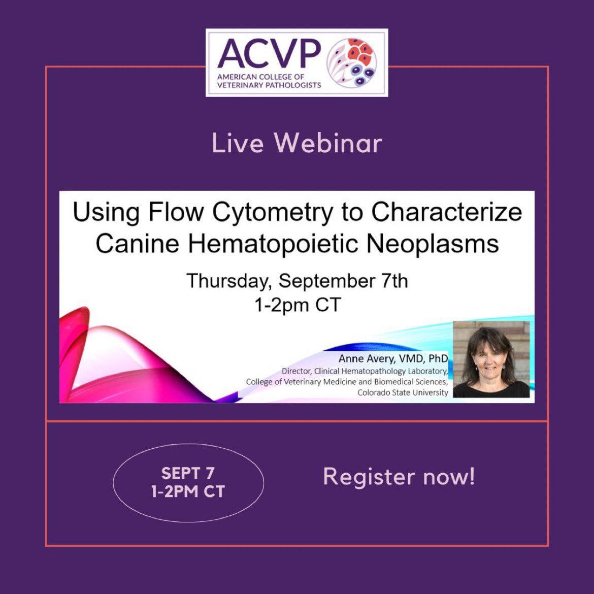 American College of Veterinary Pathologists tweet media