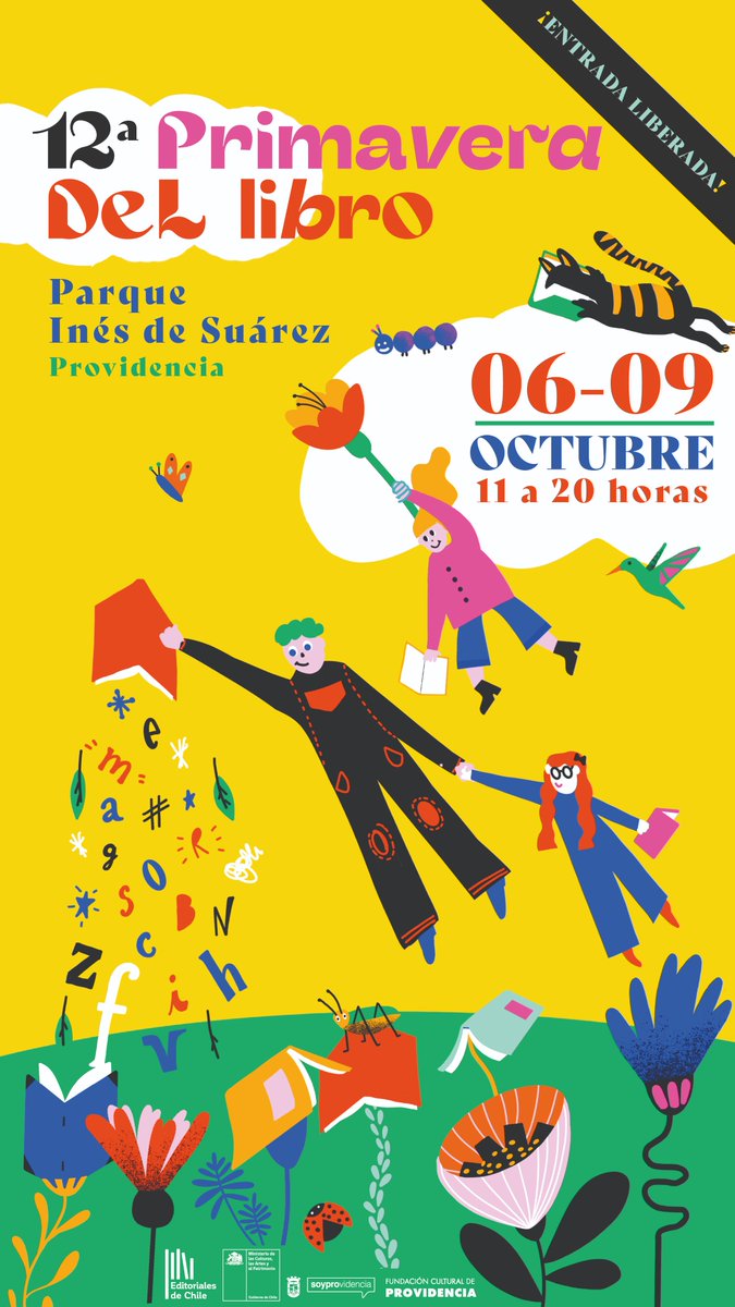 En un mes estaré es PRIMAVERA DEL LIBRO del 6 al 9 de octubre en Parque Inés de Suárez, actividad organizada por <a href="/EditoresDeChile/">Editores de Chile</a> con el apoyo de <a href="/culturas_cl/">Ministerio de las Culturas</a> <a href="/Muni_provi/">Muniprovi</a> 
Espero a todos los amigos de las #editorialescartoneras