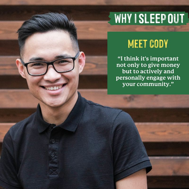Our "Why I Sleep Out" series features quotes from past participants, each sharing their unique connection to our annual #SleepOut fundraiser, happening November 16. We hope their words inspire you to #JoinTheMovement by visiting sleepout.org.