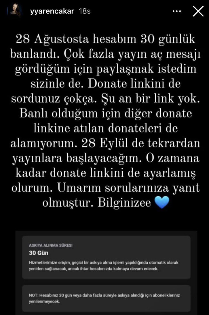 Bu arada ufak bilgilendirme 28 Eylül’de tepkinizi(!) yayında gösterirsiniz 😅