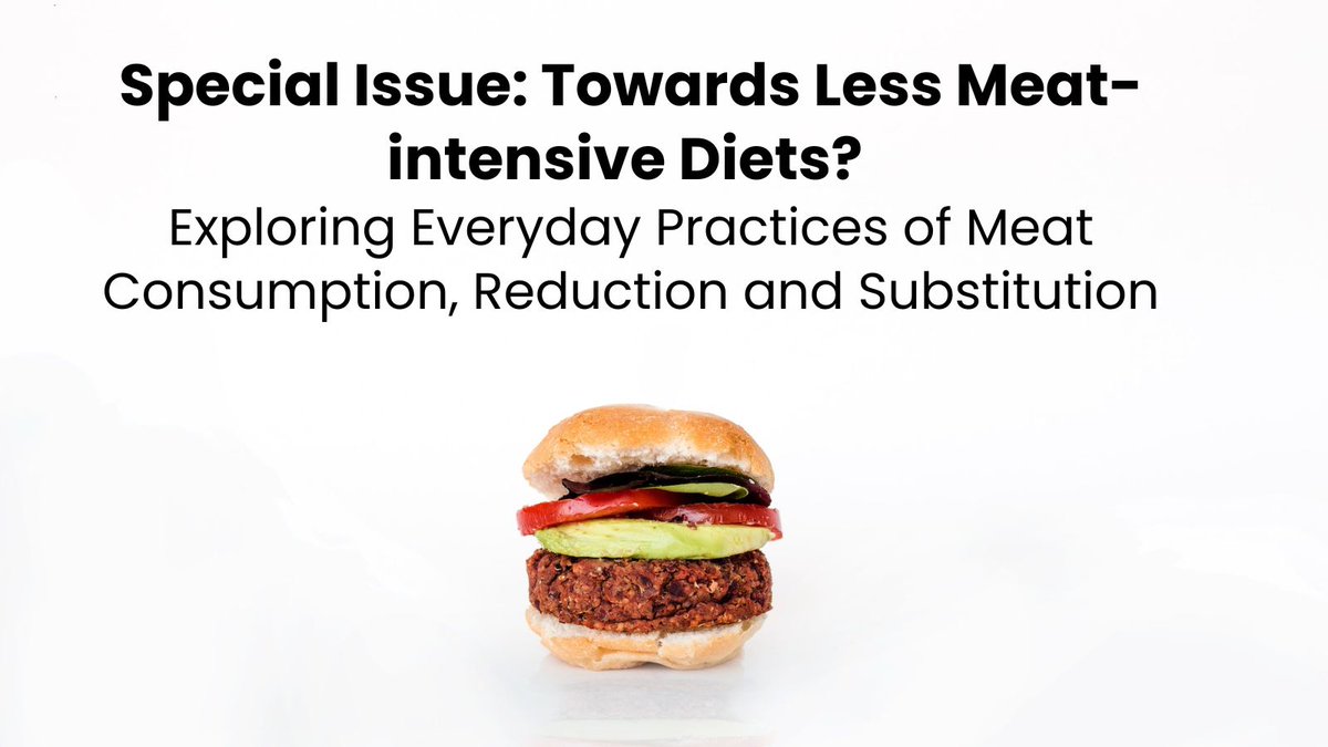 New issue of Consumption and Society! This special issue focuses on the social practices of meat consumption and reduction. Guest edited by @HansenArve, Ulrikke Wethal, @philosofouka and @JohVolden bristoluniversitypressdigital.com/view/journals/… 🧵 1/10 #MeatConsumption #ConsumptionStudies