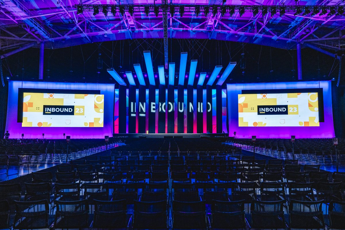 unboundevent's tweet photo. #INBOUND23, LET'S GOOOO. 💥 Are you ready for three action-packed days of insights, learnings, and growth?! Tag us throughout the week so we can get a peek at your INBOUND experience. 👀 📚 

P.S. You can livestream Main Stage sessions for FREE at https://t.co/ckoZyjOip3 https://t.co/iLQspB9oYO