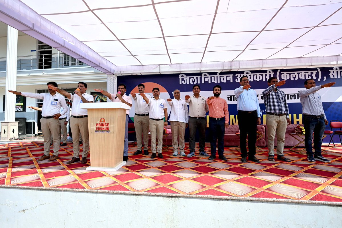 RasAbhimanyu's tweet photo. SVEEP Activity 
#Election2023 
#sveep #election #sikar #rajasthan 
@ECISVEEP @SikarSveep @Sos_Sourabh https://t.co/ZyHWnPidSh