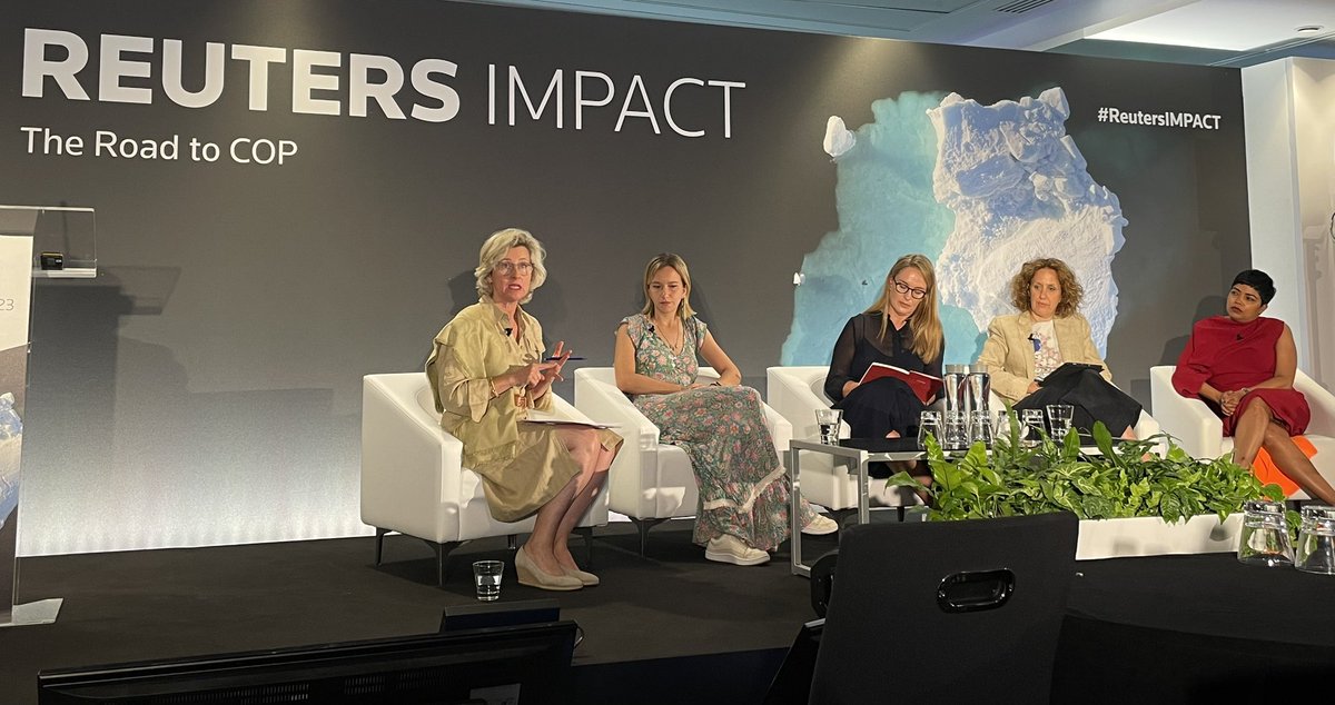 Great to be back at @reuters IMPACT asking the tough questions including “Is corporate leadership fit to tackle the climate crisis”. You can watch along at reuters.com/sustainability… #climate #leadership