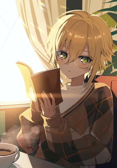 #絵画コウ 喫茶店にて 