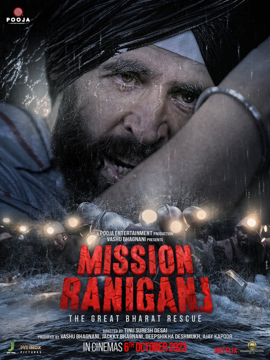 akshaykumar's tweet photo. Heroes don't wait for medals to do what's right!

Watch the story of Bharat's true hero with #MissionRaniganj in cinemas on 6th October.
Teaser out tomorrow! https://t.co/1o9dMgf3EY