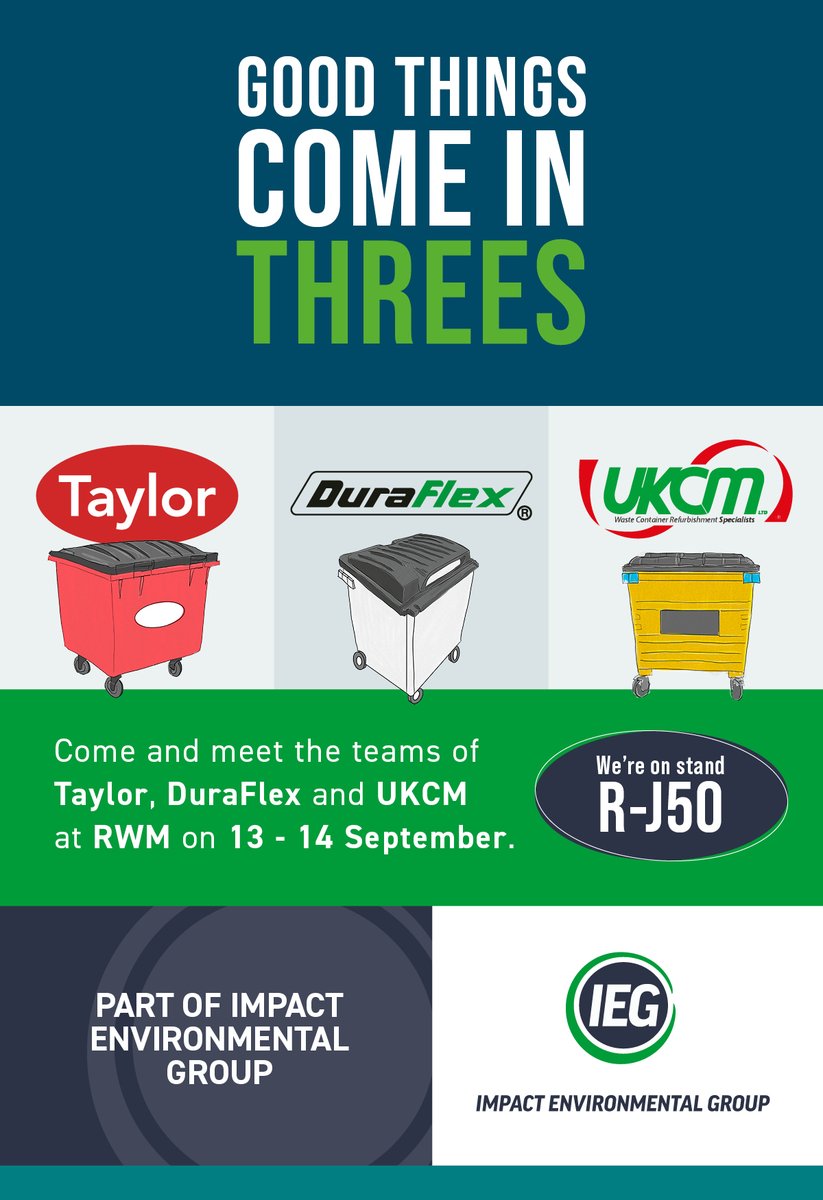 We'll be there. Will you?

#rwm #recycling #wastemanagement