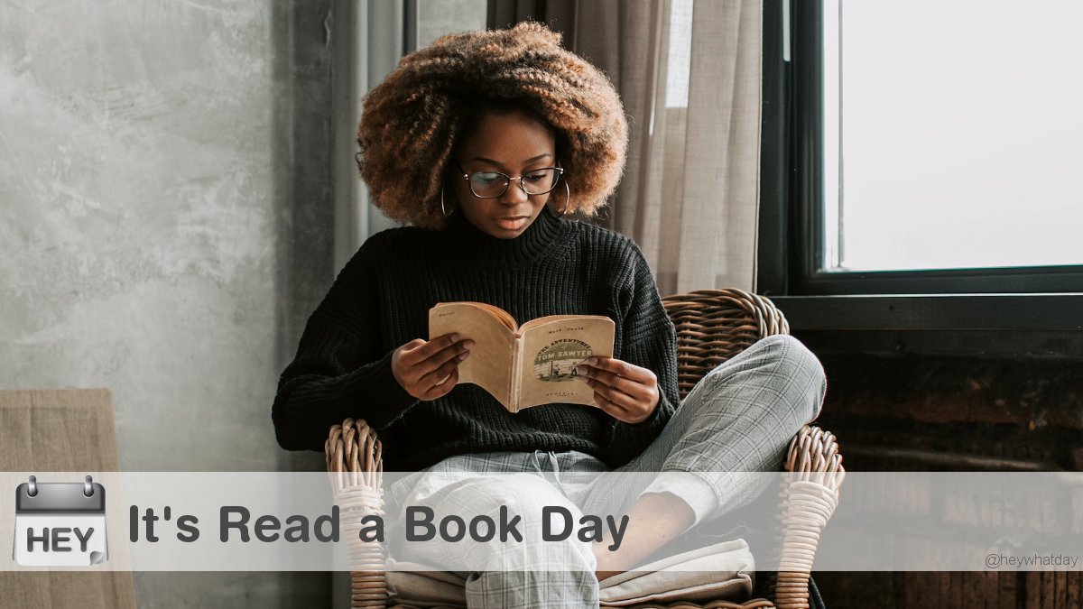 It's Read a Book Day! 
#ReadABookDay #Read #NationalReadABookDay
