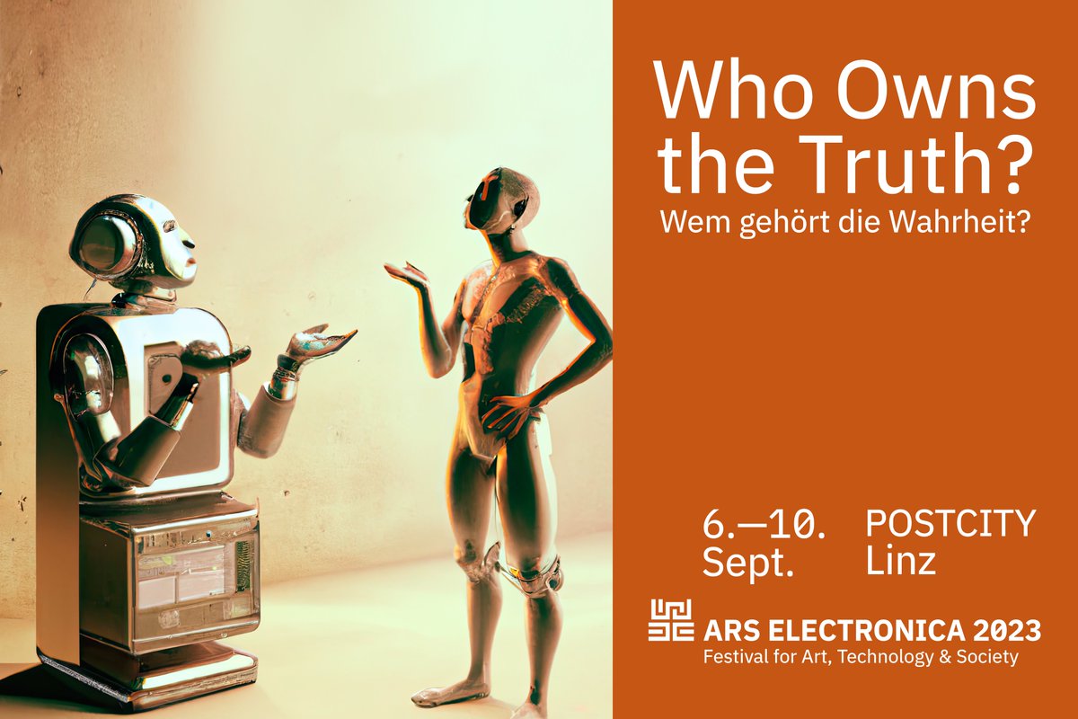 All set to experience two fantastic days at #ArsElectronicaFestival2023! Come and attend 2 symposia co-curated and moderated by us on Sept 8th and 9th. UnEarthing the Truth – Ownership and Narratives about the Planet &amp; End of Truth?  #AI #Democracy #Innovation #WhoOwnsTheTruth