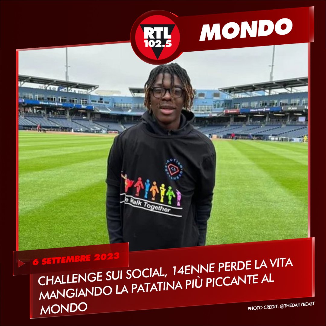 rtl1025's tweet image. 🇺🇸 Si chiama #OneChipChallenge, la sfida sui social che è costata la vita a #HarrisWolobah, 14enne americano, che dopo aver mangiato quella che viene ritenuta la patatina più piccante del mondo si è sentito male. Sul caso indaga la polizia