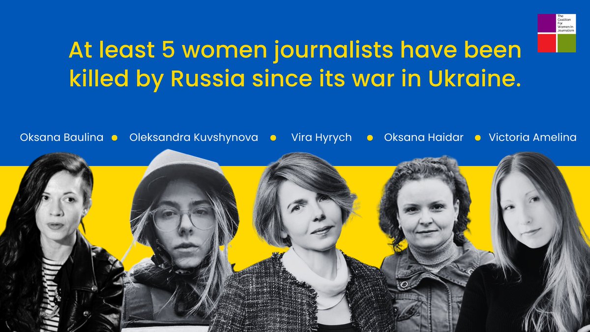 #Jointstatement: #CFWIJ and 20 organizations call on international bodies to hold Russia accountable for deliberately targeting journalists in Ukraine, a war crime under international law. 1/7 Statement: bit.ly/3EtjR4o