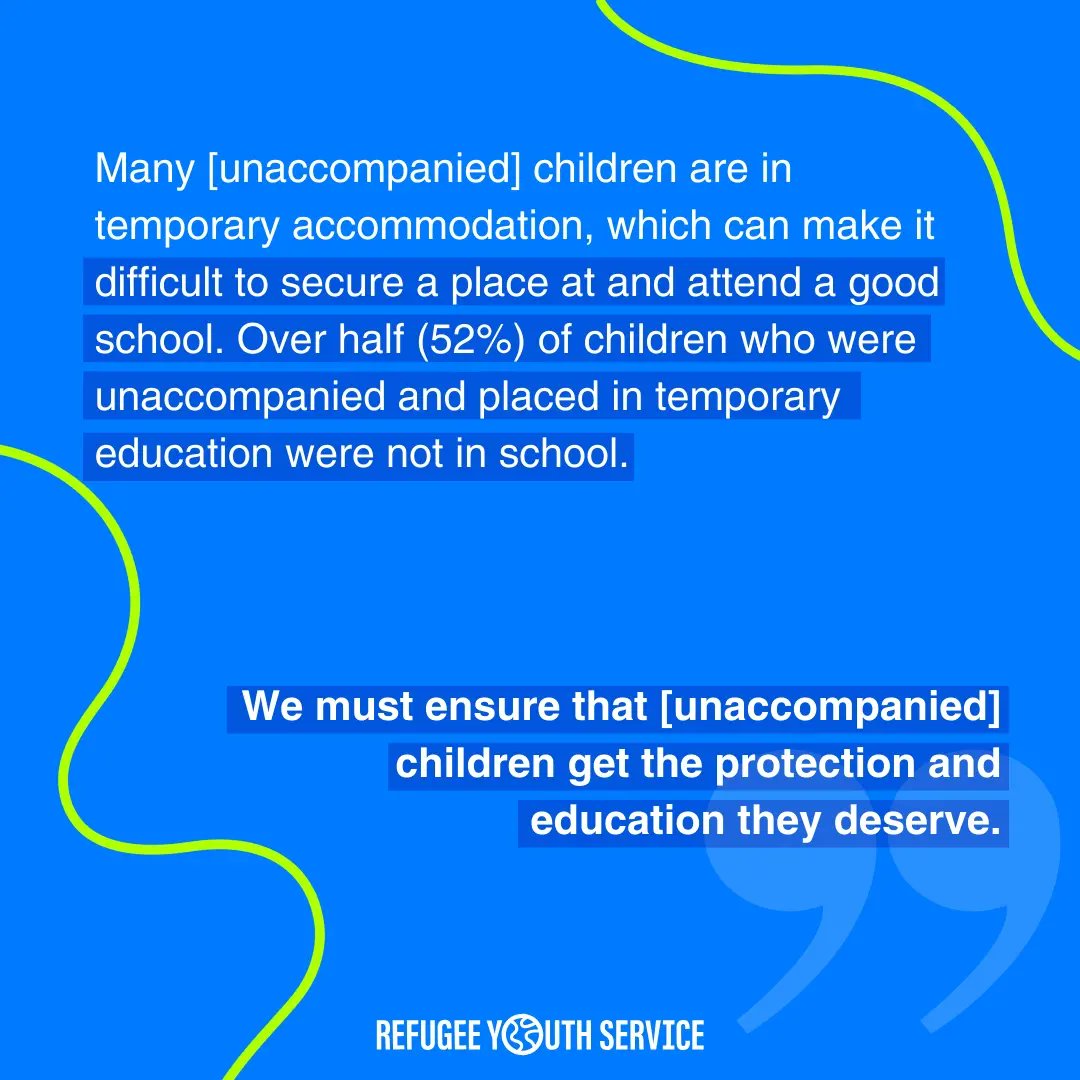 📣All children have a right to education!

But the report from the <a href="/ChildrensComm/">Children's Commissioner for England</a> makes clear that  more often than not unaccompanied children in the UK have no way to access this right due to inappropriate accommodation and insecure status.

Read more:
childrenscommissioner.gov.uk/blog/spotlight…