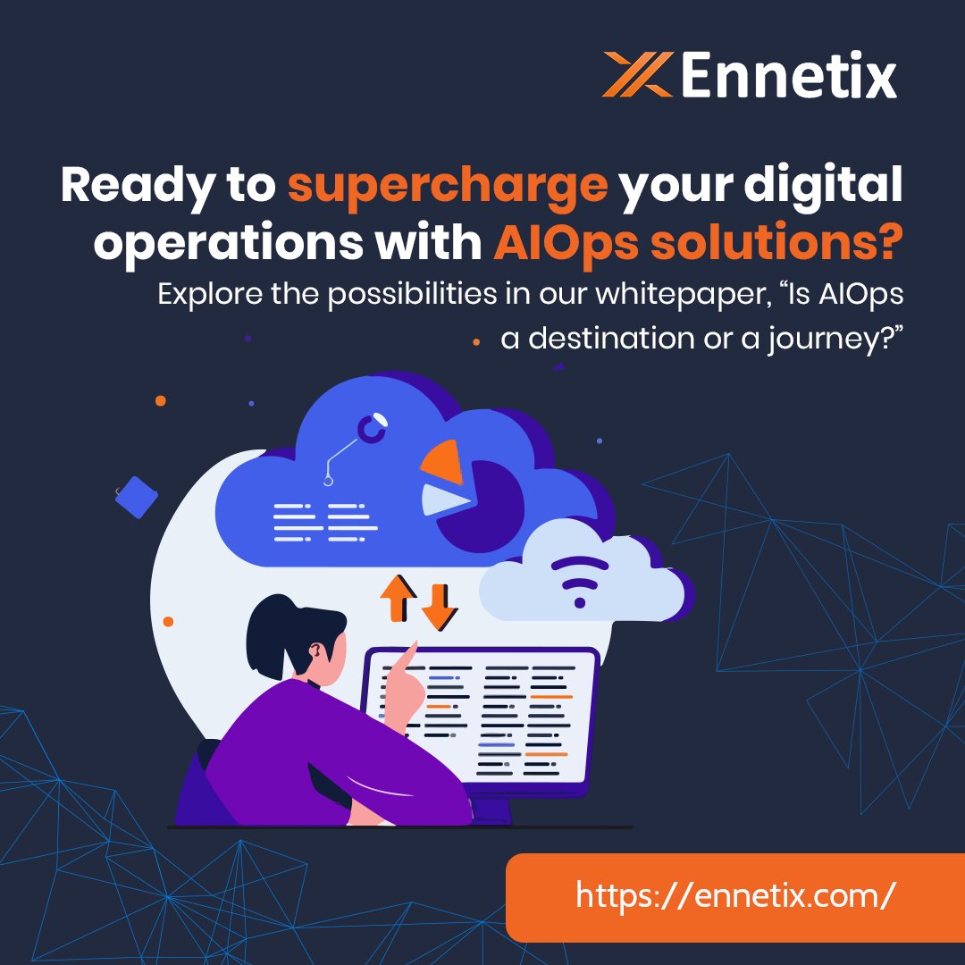 ennetix's tweet photo. If you are interested in learning more about implementing AIOps solutions, the whitepaper is available for download at the given link.
Download link: https://t.co/keEadmljjH
#whitepaper #Ennetix #AIOPSsolution #ITinfrastructure #digitaloperations
#AIOPS #AIOPsplatform https://t.co/vly7EzNBVS