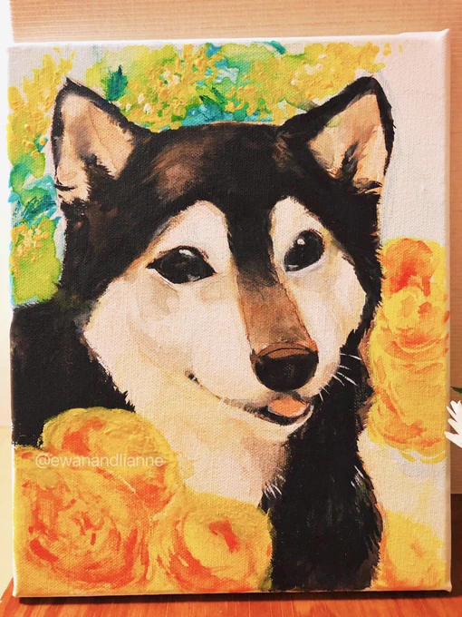#あなたのきっかけが知りたい愛犬ゆあんをいつまでも忘れないように、愛してると伝えられるように…と、四十九日に描いた水彩画が全てのはじまり。 