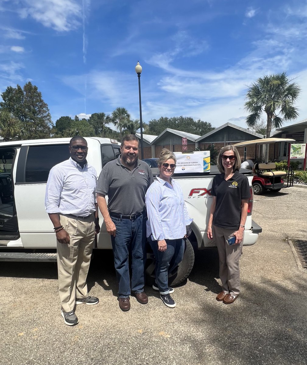 A team from the <a href="/FLCollegeSystem/">Florida College System</a> joined President John Grosskopf at North Florida College to offer support and deliver needed supplies as their community recovers from Hurricane #Idalia.