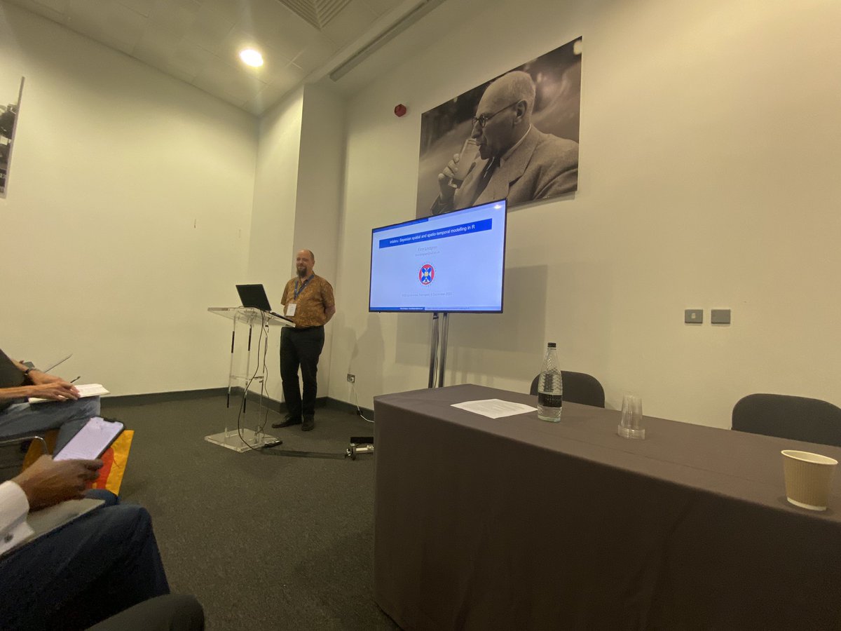 InesHC3's tweet photo. Hearing about some of the latest developments in INLA —> INLABRU 
from @FinnLindgren queens suite 6 at the #RSS2023Conf https://t.co/ngu62nGDAA