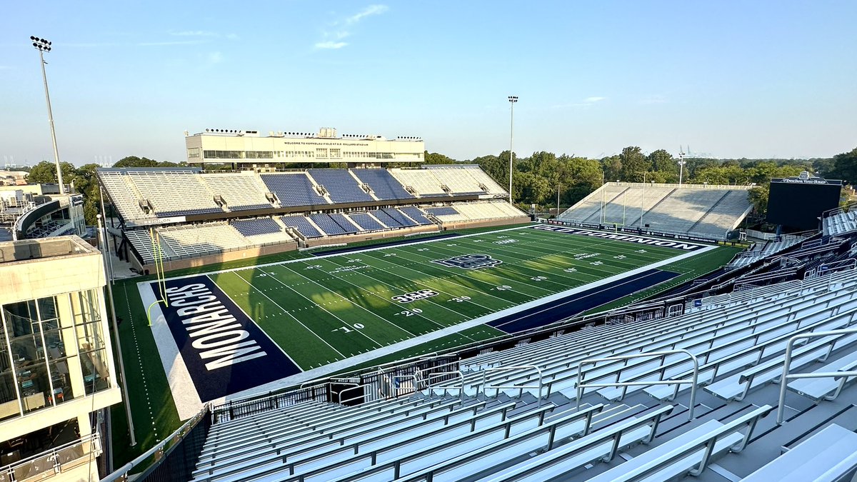 🚨FBS Stadium Visit🚨 🏟️ S.B. Ballard Stadium 📍 Norfolk, VA 🏠 @ODUFootball 🕰️ Opened in 1936 (Reconstructed 2019) 🪑 21,944 seats 1️⃣ 1st home game 9/9 vs Louisiana #ReignOn 🦁