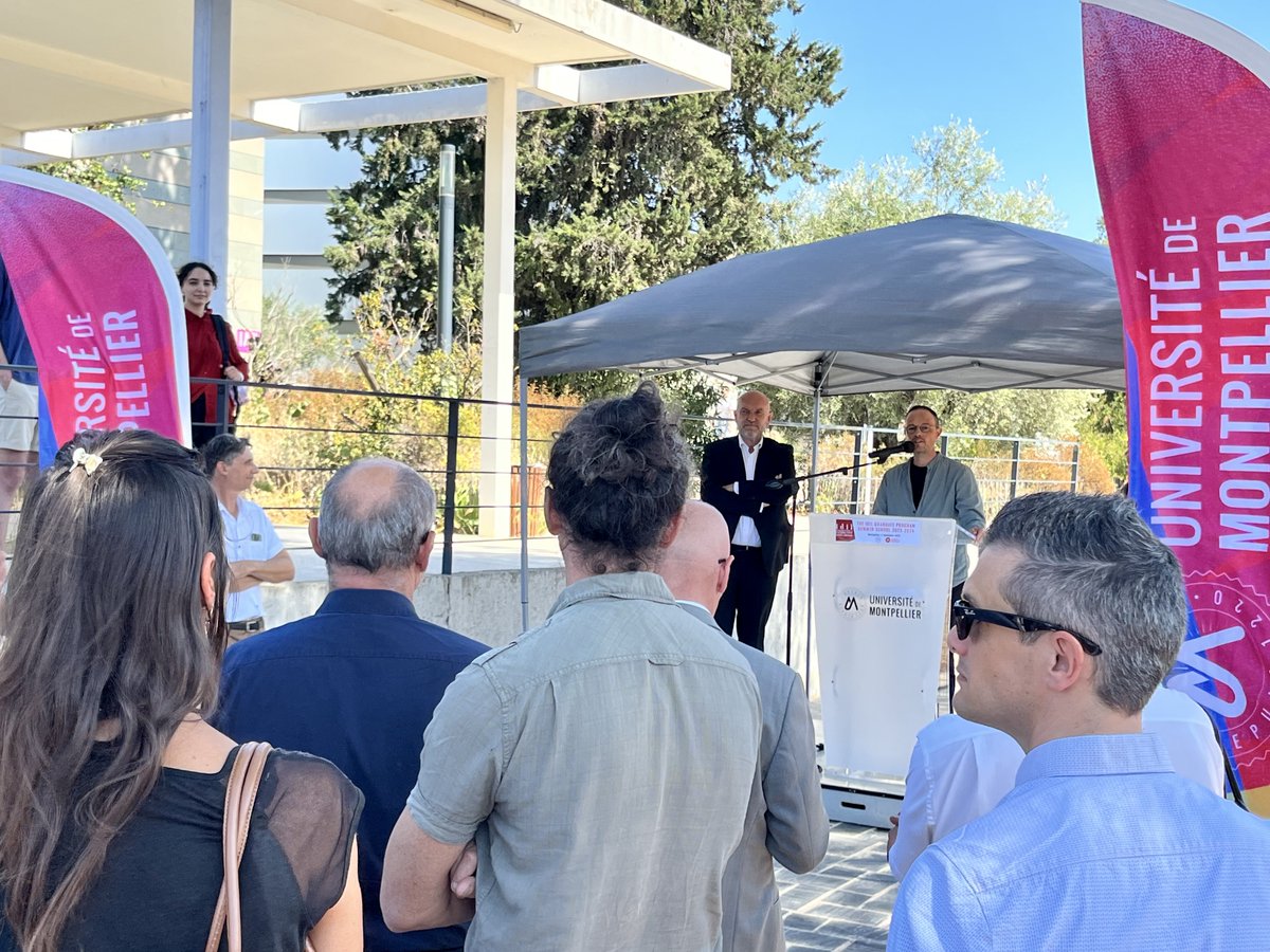 umontpellier's tweet photo. #IDILProgram 🎓 Accueil officiel des étudiants de la promo 23/24 du programme gradué international @IDILProgram dans le cadre de son école d'été. 
📍 10 parcours masters, 1 parcours ingénieur unis par une pédagogie unique 
ℹ  https://t.co/sOtLGAlAkT
#formation #France2030 #SFRI https://t.co/gITj6MofU3