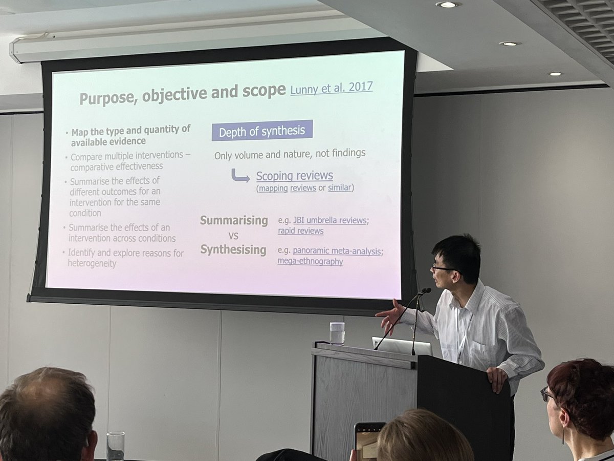 A great turn out for our session on overview reviews at #CochraneLondon 

Well done @yfchen12 and @feky_adel