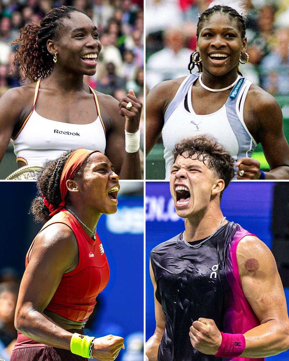 Coco Gauff (19) and Ben Shelton (20) mark the first time multiple Americans age 20 or younger have made it to the semis of the same Grand Slam since Venus and Serena Williams in 2000 Wimbledon 🎾 

#USOpen
