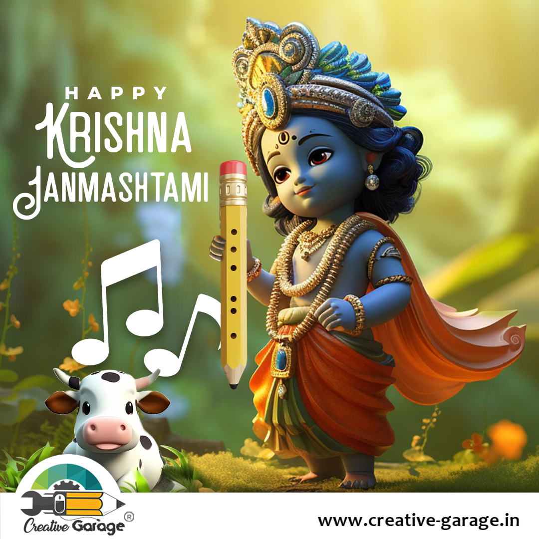 CreativeGarage6's tweet photo. As Lord Krishna guides Arjuna, let our digital strategies guide your brand to victory.
On this joyous occasion of Janmashtami, may lord Krishna bless you with abundant love and happiness. Happy Janmashtami!
.
#janmashtami2023 #happyjanmashtami #KrishnaJanmashtami #श्रीकृष्ण https://t.co/iCoRruto0a