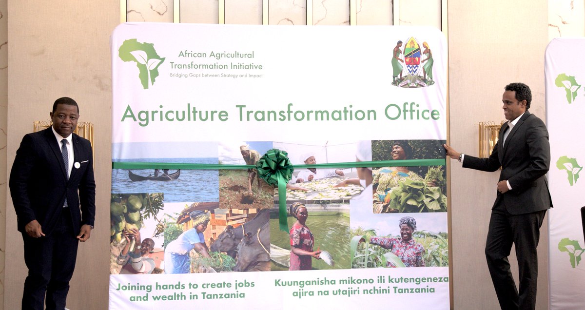 The Africa Transformation Office (ATO), Tanzania, has been launched!  The ATO was launched by Hon. Mohammed Bashe, Minister of Agriculture, 🇹🇿, Hon. Abdallah Ulega, Minister of Livestock and Fisheries, and <a href="/Safia_Boly/">Safia Boly</a> Executive Director, <a href="/The_AATI/">African Agricultural Transformation Initiative</a> #AATIatAGRF