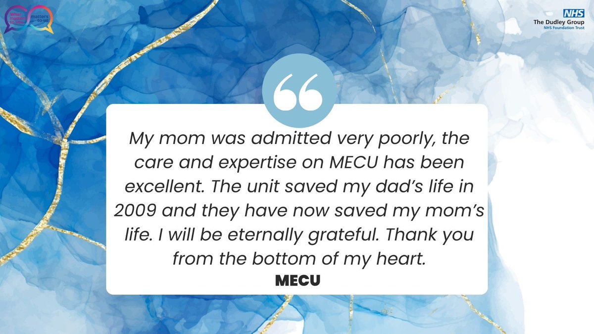 DGFT_PTEX's tweet photo. Heartfelt thanks for our Medical Enhanced Care Unit, saving both parents lives years apart 🩵 @jillfaulkner65 @MarySextonNHS @DudleyGroupNHS @DudleyGroupCEO https://t.co/8bRlBlxhrR