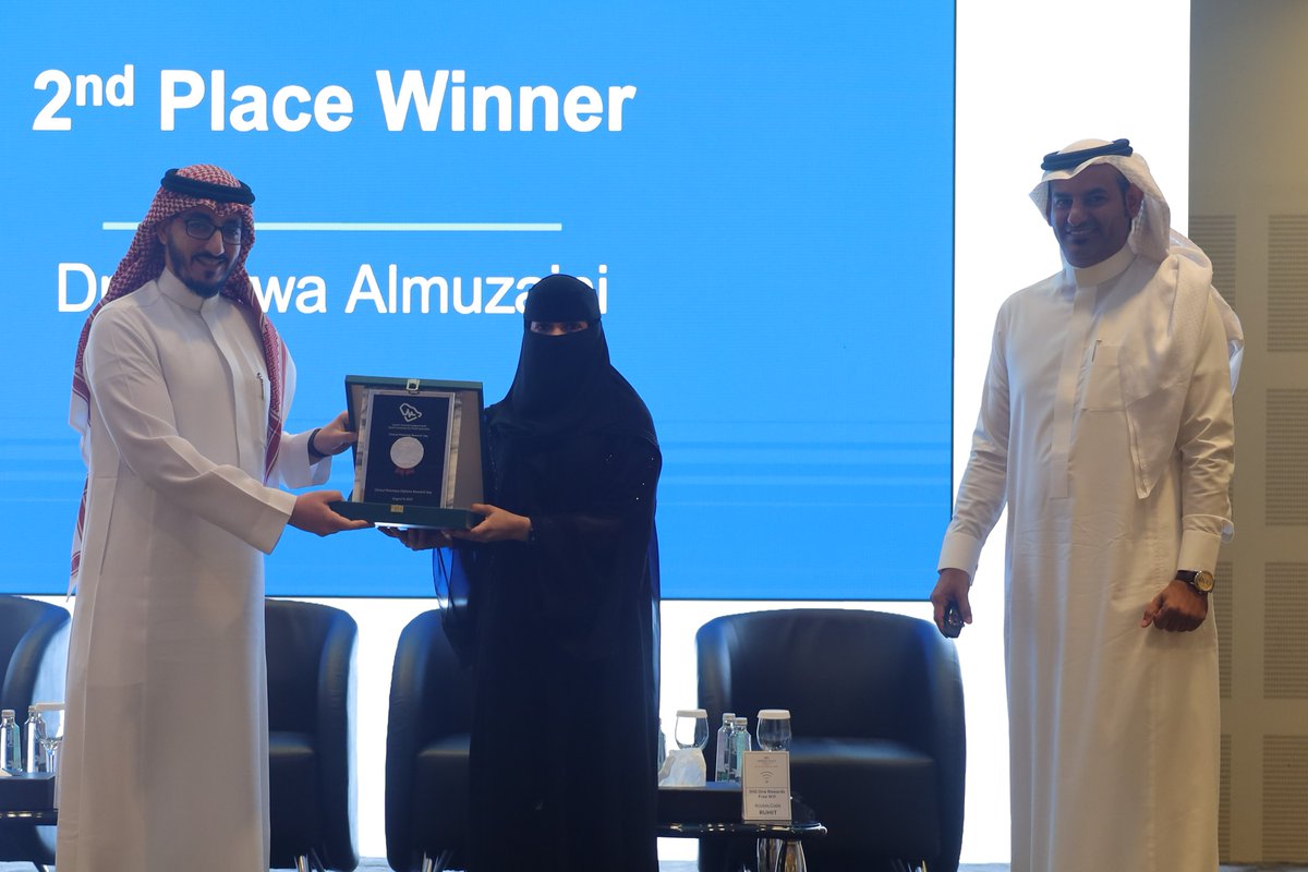 SSCP_KSA's tweet photo. Join us in congratulating the 2nd place winner!🥈  

Dr. Marwa Almuzaini  

#SSCP23 https://t.co/rtdiRasFuH