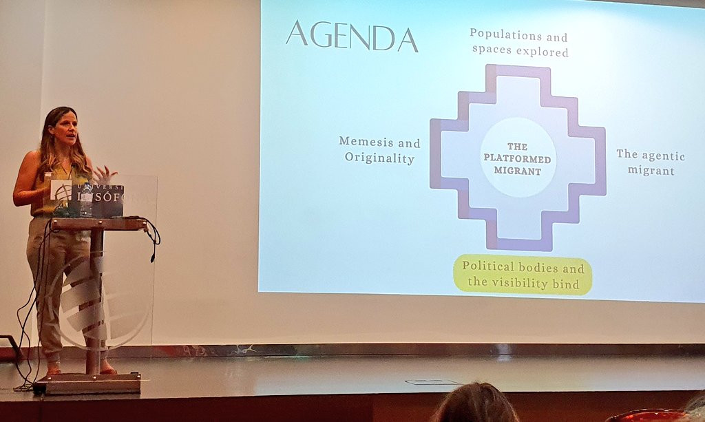 perceptionalize's tweet photo. @DaniJaraDent kicking off #ContestedVisibilities with her fascinating and also sad and shocking research on the platformed migrant. https://t.co/8I65TVbjgk