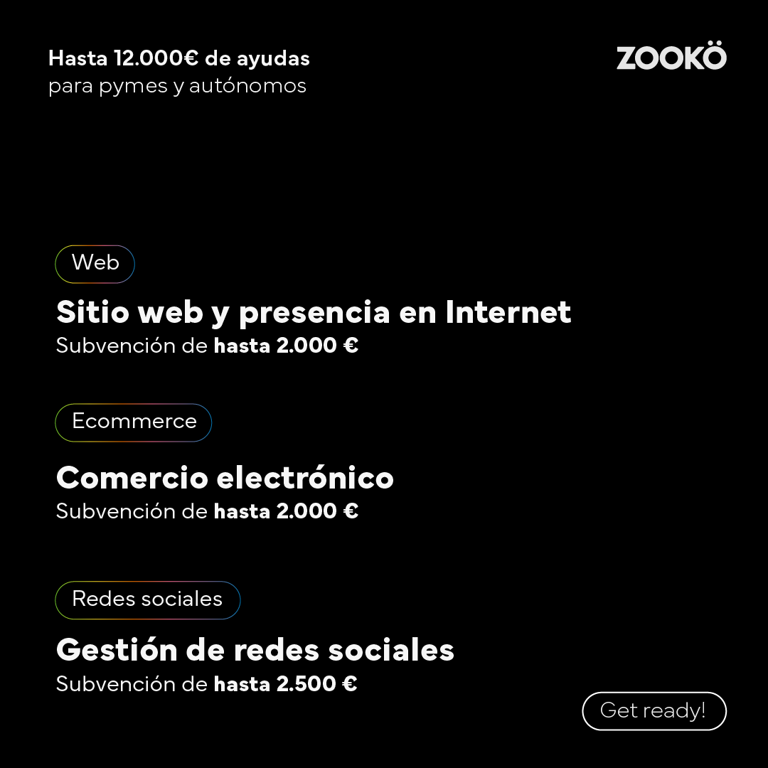 #KitDigital #ZookoAgency #Flash⚡

0% de preocupaciones. Digitalizamos tu negocio. Nosotros nos ocupamos de todo.

🔗 zooko.agency/kit-digital