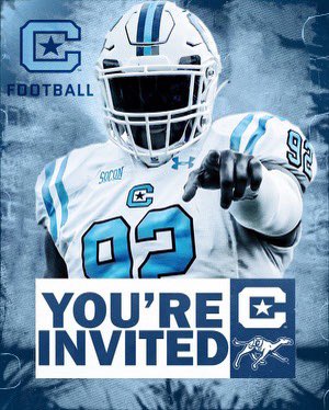 I’ll be at The Citadel this Saturday! Thank you @CoachJoshJones1 for the invite!