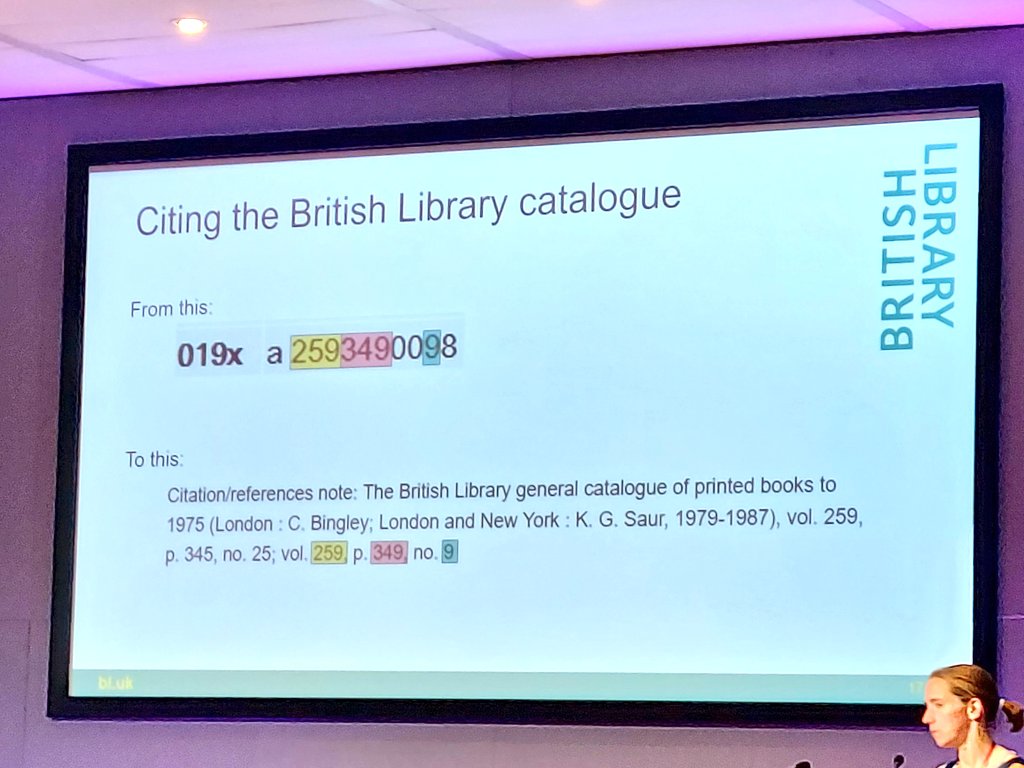 CilipMDG's tweet photo. @britishmuseum @britishlibrary @BL_prints Existing metadata for prints in the @britishlibrary catalogue contained a 019 field- this is a citation for the printed British Library General Catalogue of 1975! #CILIPMDG23 https://t.co/95lIJCAedH