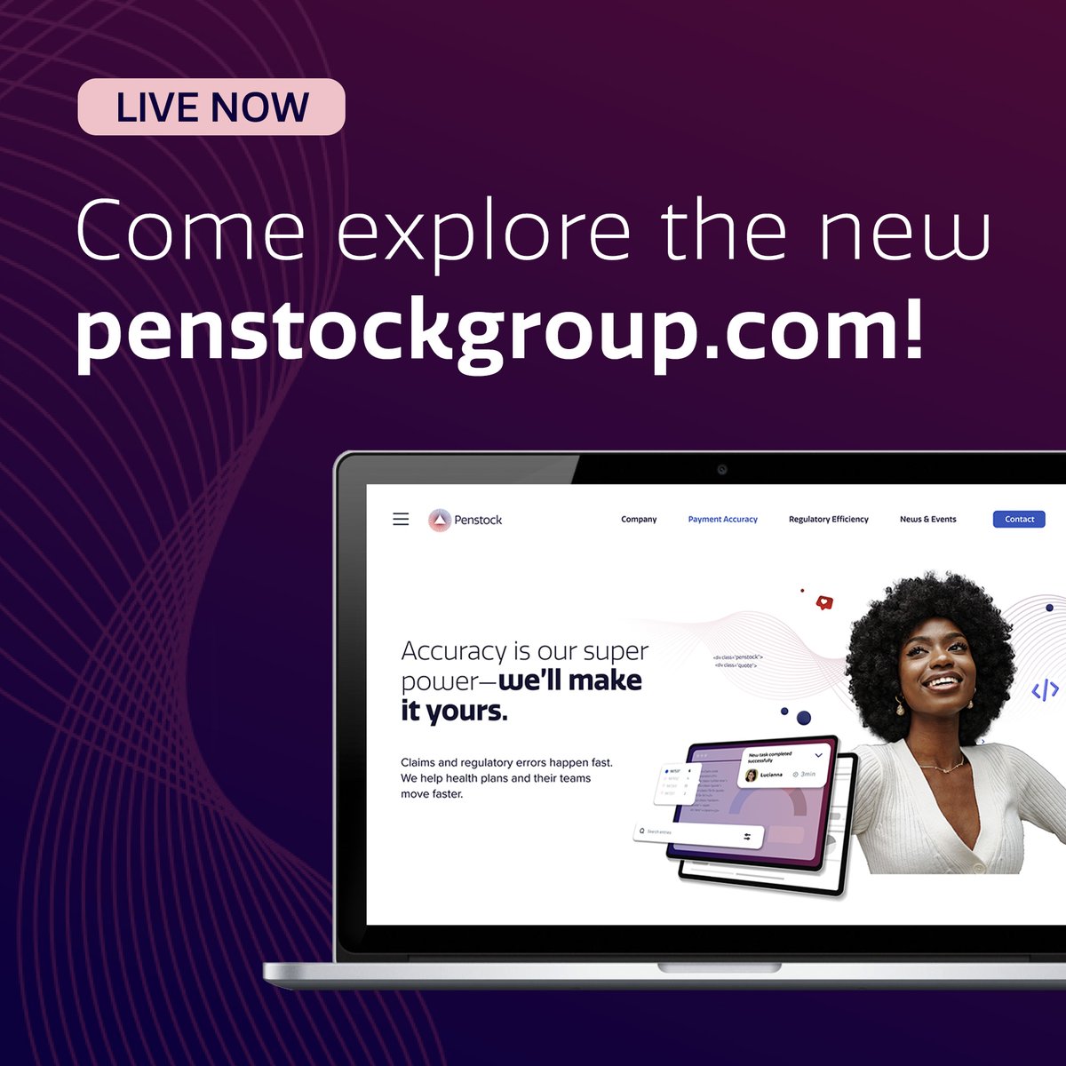 PenstockGroup's tweet photo. And we’re live at the new https://t.co/vto6EXwFQW - check us out! https://t.co/JSLdJ5sDFw