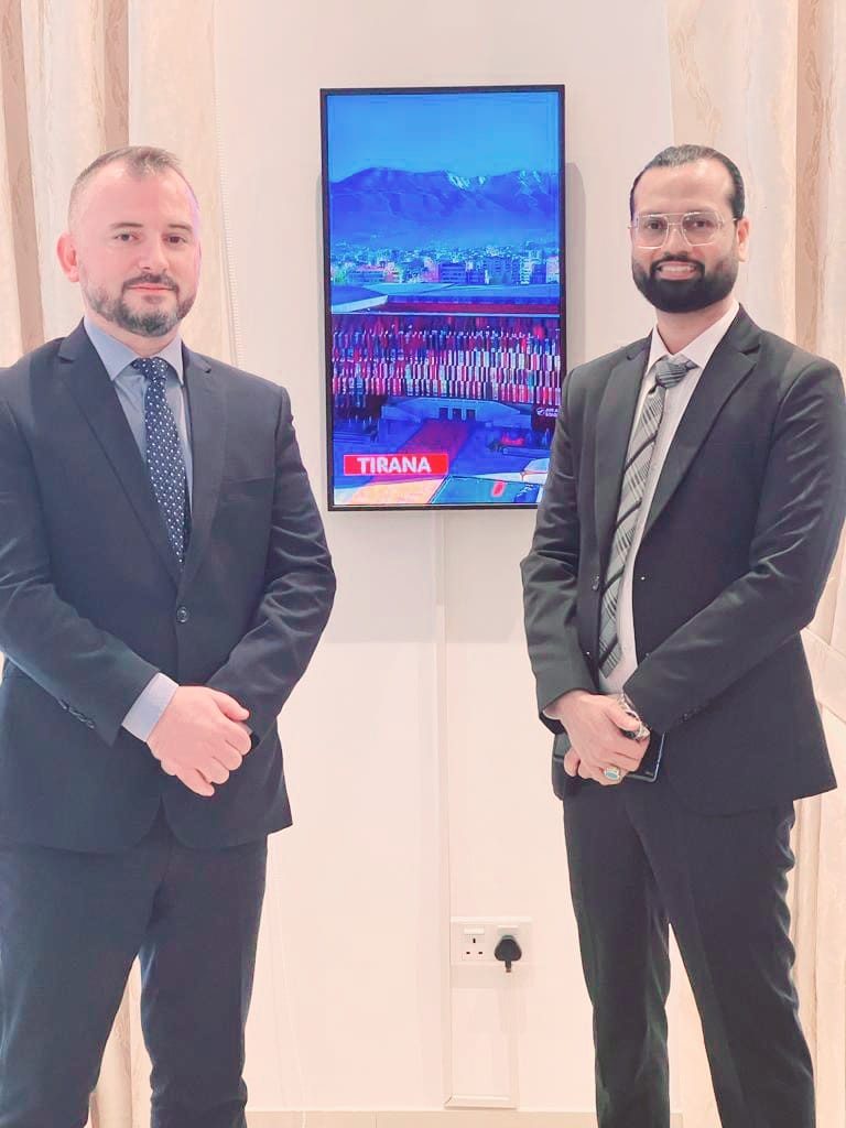 RisingTreeF's tweet photo. President of Rising Tree Foundation had a wonderful meeting with the Ambassadors of Lebanon and Albania to discuss the SDG agenda. We had a productive discussion on how we can contribute towards a sustainable future for all.
#risingtree #SDG2030 #CSR #india @KhawazaImam https://t.co/KV91V5hOBx