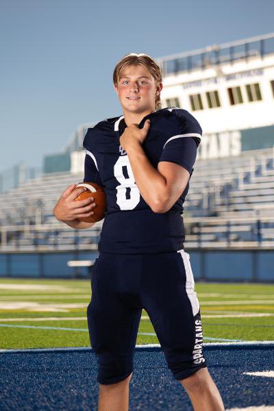 Senior Jonathan Vance had 24 carries for 233yds and 4 TD’s in an OT loss to Greece Arcadia last week. Come see him and the rest of the Spartans take on Sectional contenders East High at home Friday night 7pm.