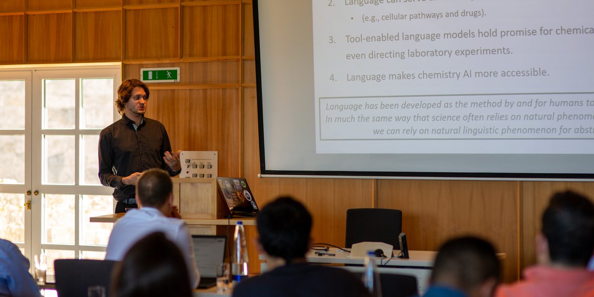 📚🔬 <a href="/CarlEdwards_NLP/">Carl Edwards</a>, part of the Heng Ji group at <a href="/UofIllinois/">University of Illinois</a>, presented "Language-Guided Scientific Discovery for Chemistry." His work at the intersection of language and science is paving the way for digitalizing knowledge. #ScientificDiscovery #Innovation #Ringberg