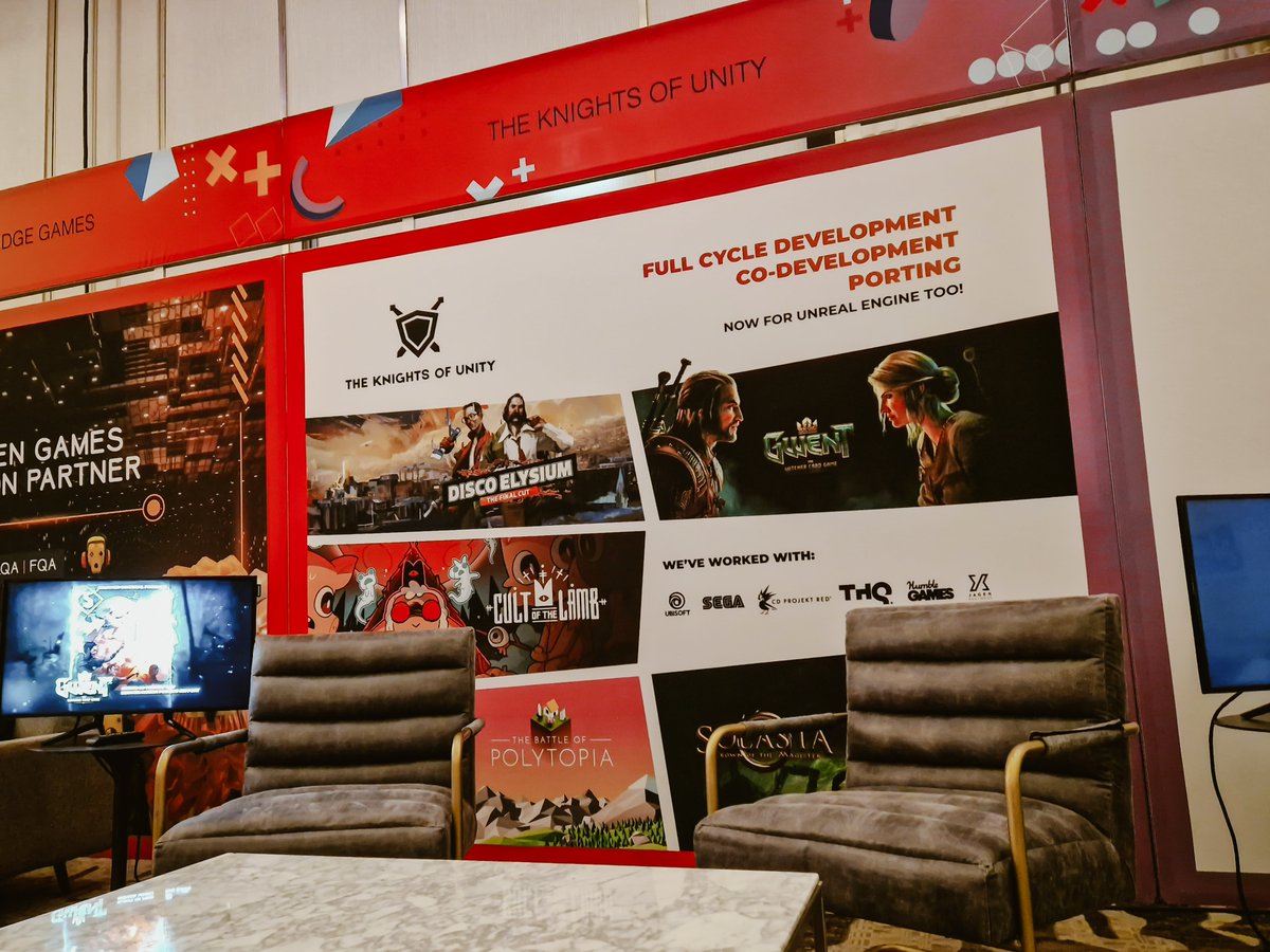 theknightsofu's tweet photo. #XDS2023 - day 1! 🖤😎

We're super happy to be here - let's meet! 

#xds #xdsummit #externaldevelopmentsummit #gamedev #gaming #gamedevelopment #theknightsofunity https://t.co/2dUBA7aiUK