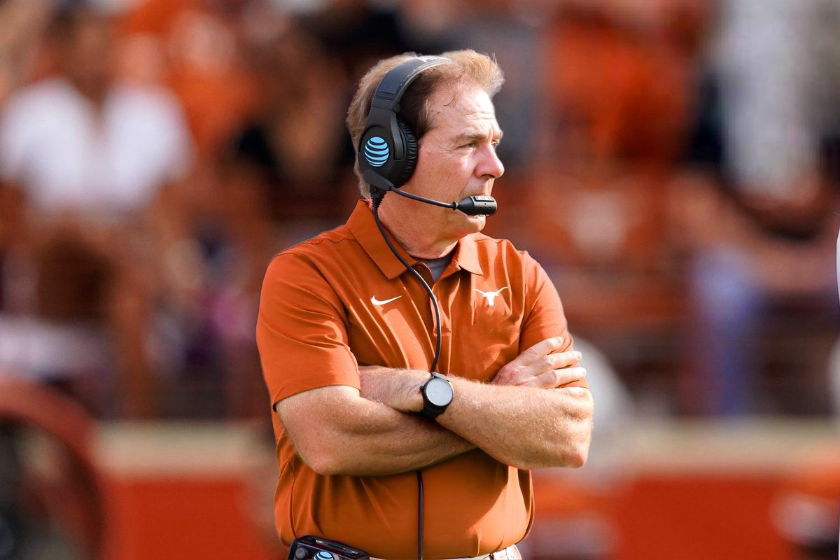 The Texas Longhorns are gonna hand this man his worst loss at home during his entire coaching tenure at Bama this Saturday. 

#ThisIsTexas #HookEm 🤘🏽
#TEXvsBAMA